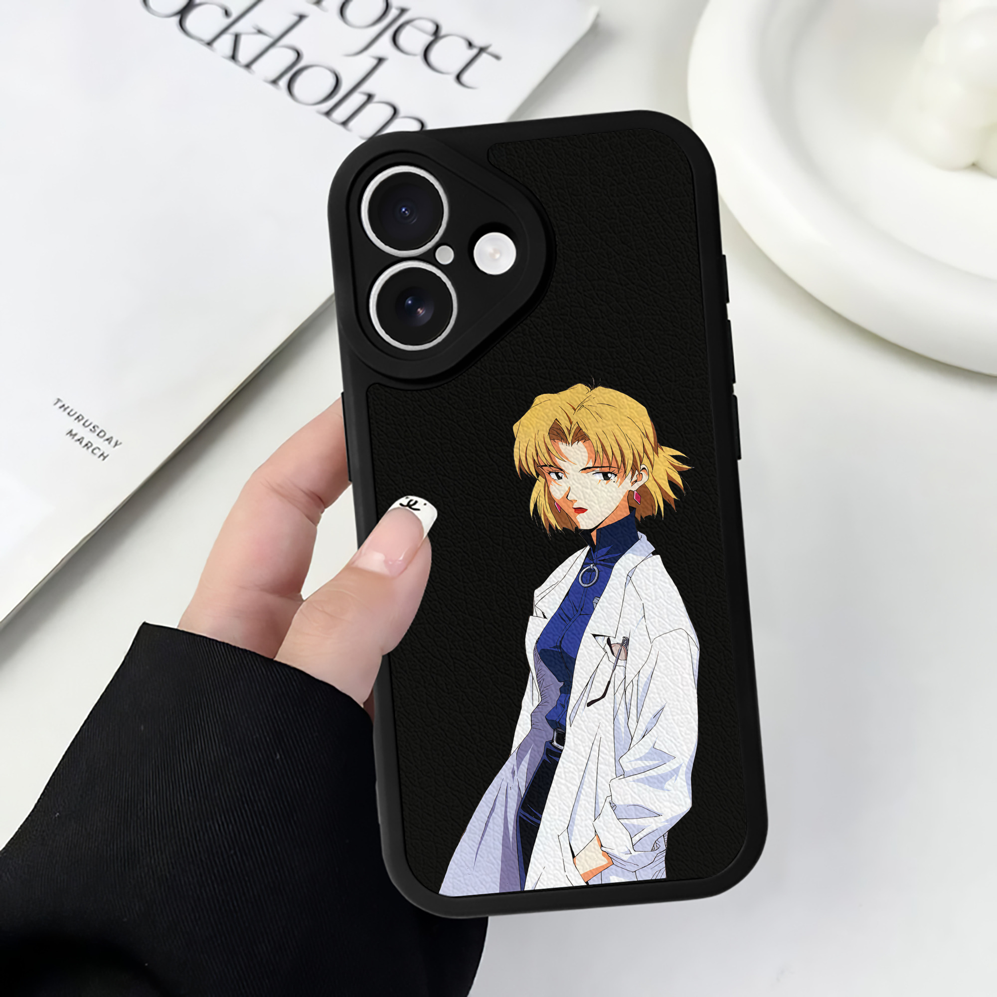 （画像用） EVA 新世紀エヴァンゲリオン 【iPhone 16シリーズ対応】シリコンスマホケース（レザー調） 材質：シリコン